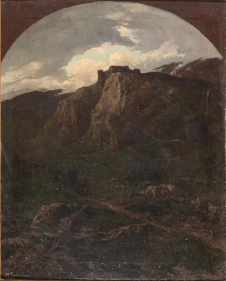 Paesaggio con fortezza